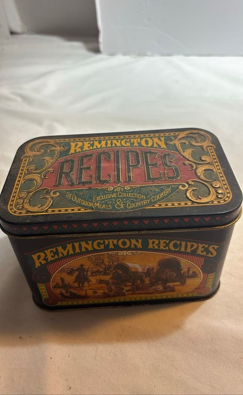 Remington Recipes Tin Box